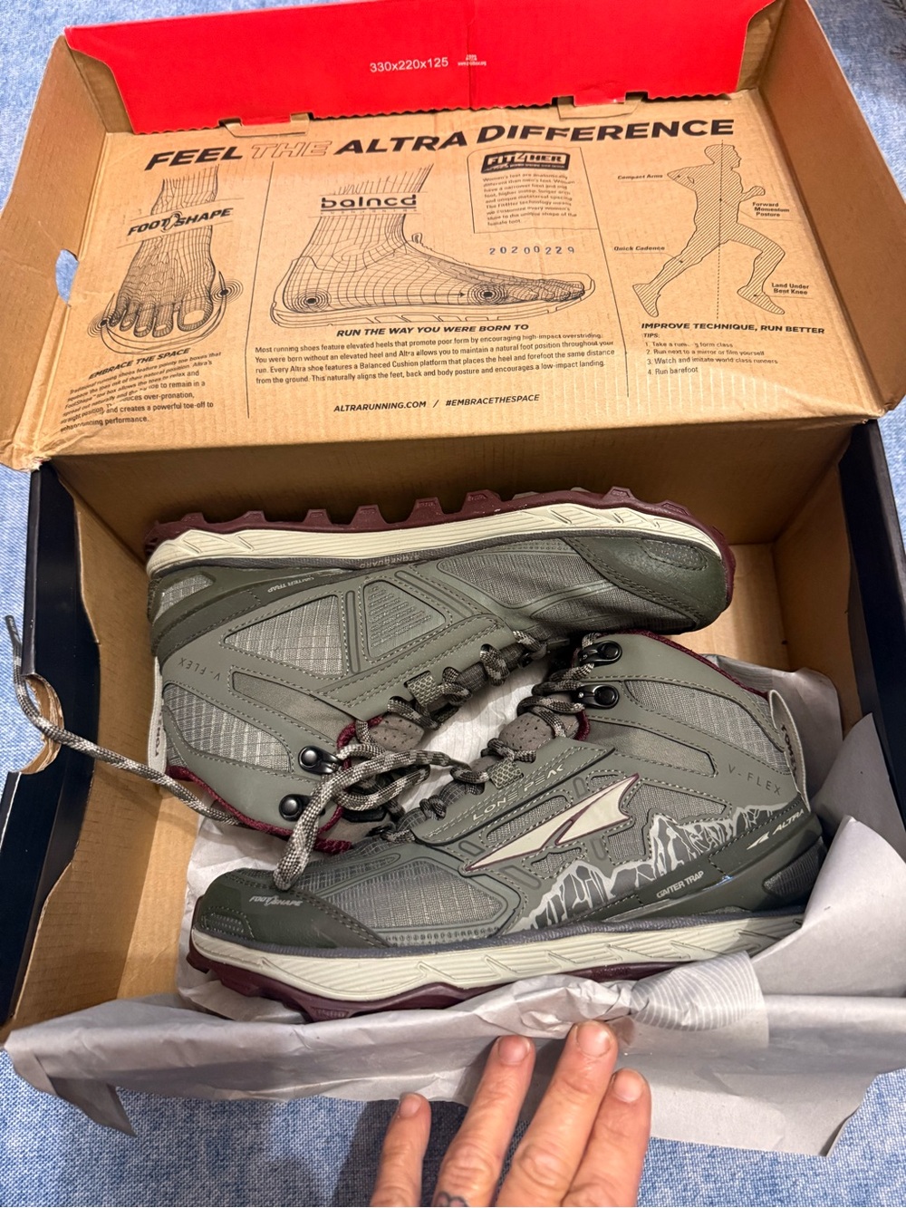 Wren Olive Green and Maroon Women's Ankle Hiking Boots